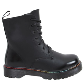 Martensiaki s barevnou nití Ohio Black černá