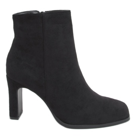 Vysoké podpatky Madison Black Suede černý