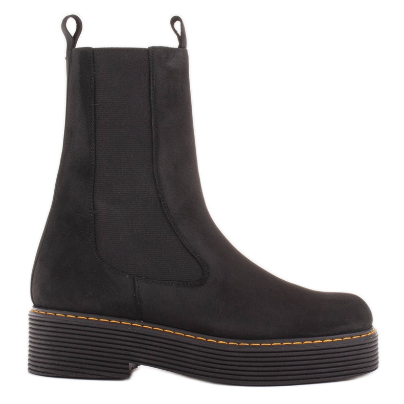 Marco Shoes Boty Greta s elastickou gumou černá Marco Shoes Boty Greta s elastickou gumou černá