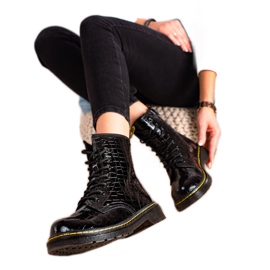 Filippo Teplé kožené trapery černý