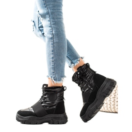 TRENDI Ležérní boty do sněhu černý