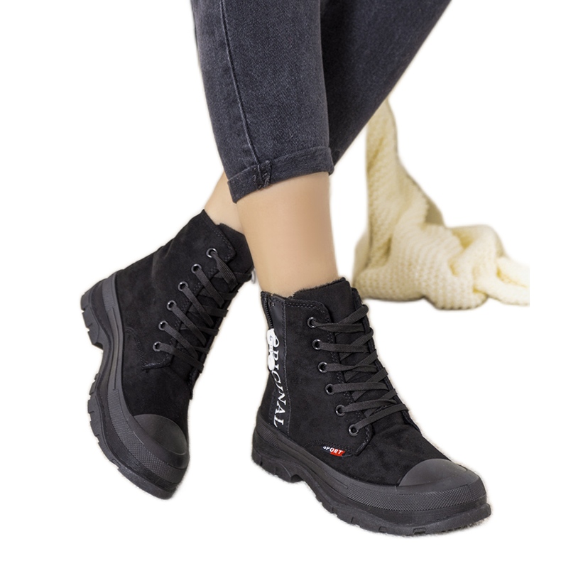 Černé dámské zateplené boty Paladiunio Goris černá