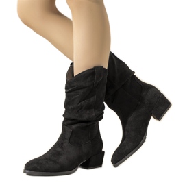 Černé kovbojské boty Francis černý