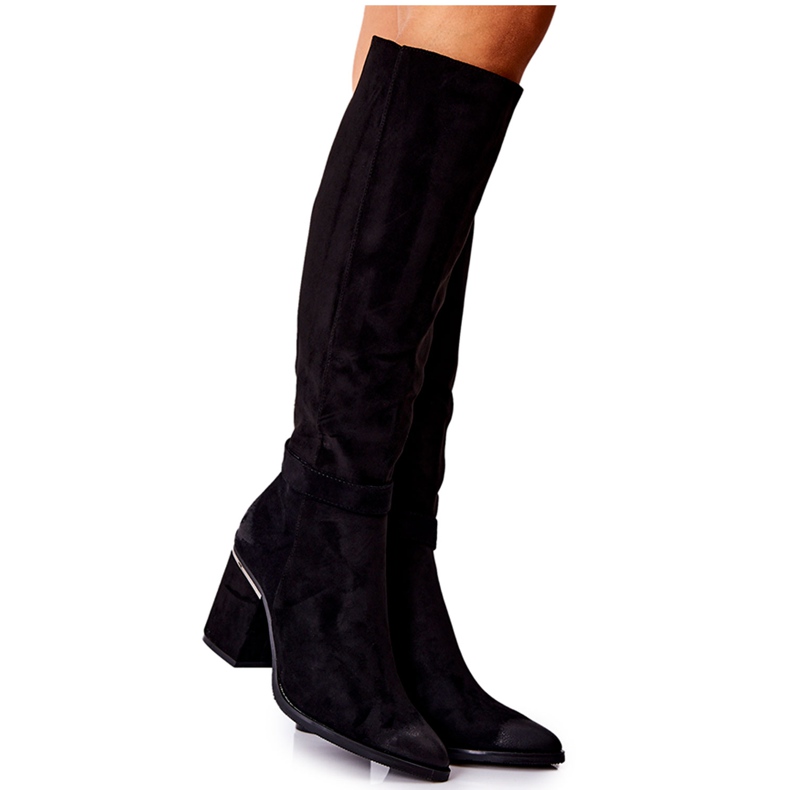 POTOCKI Semišové Boty Na Baru černé Corises černá