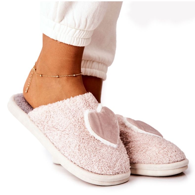 Dámské béžové pantofle Heartbeat béžový šedá