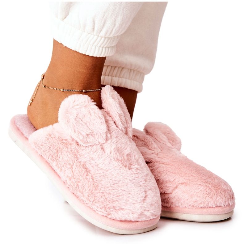 Kožešinové Pantofle S Růžovýma ušima Thorpe