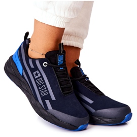 Kožené sportovní boty Big Star II274459 Navy Blue námořnická modř modrý