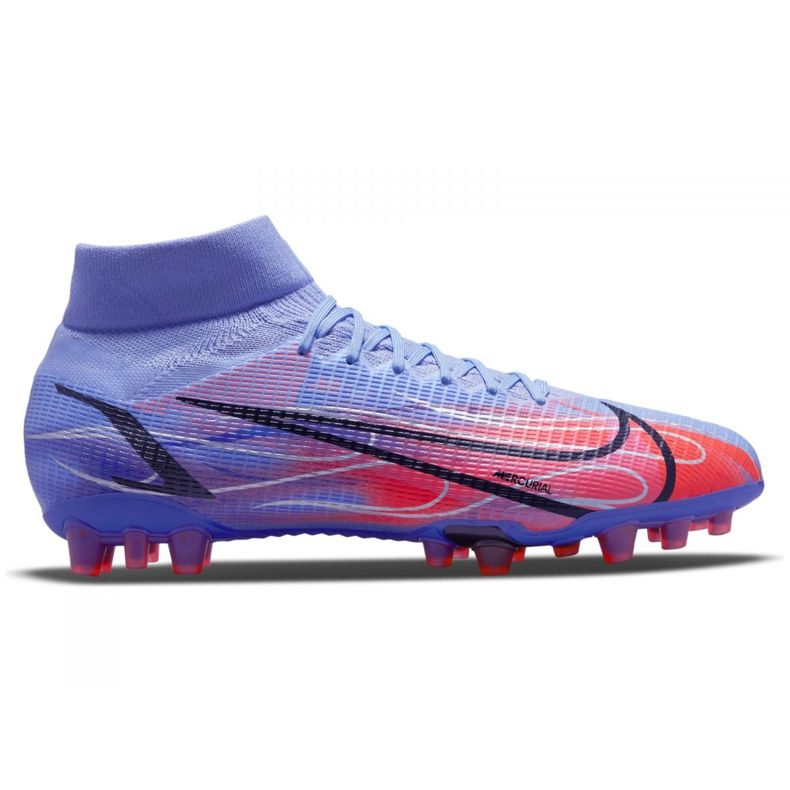 Kopačky Nike Superfly 8 Pro Km Ag M DJ3978-506 fialově modrá modrý