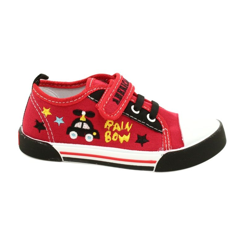 Tenisky American Club Ten15 Red na suchý zip červené