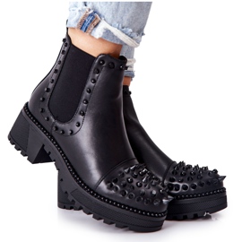 PG1 Černé Boty Comonis Jodhpur s tryskami černý