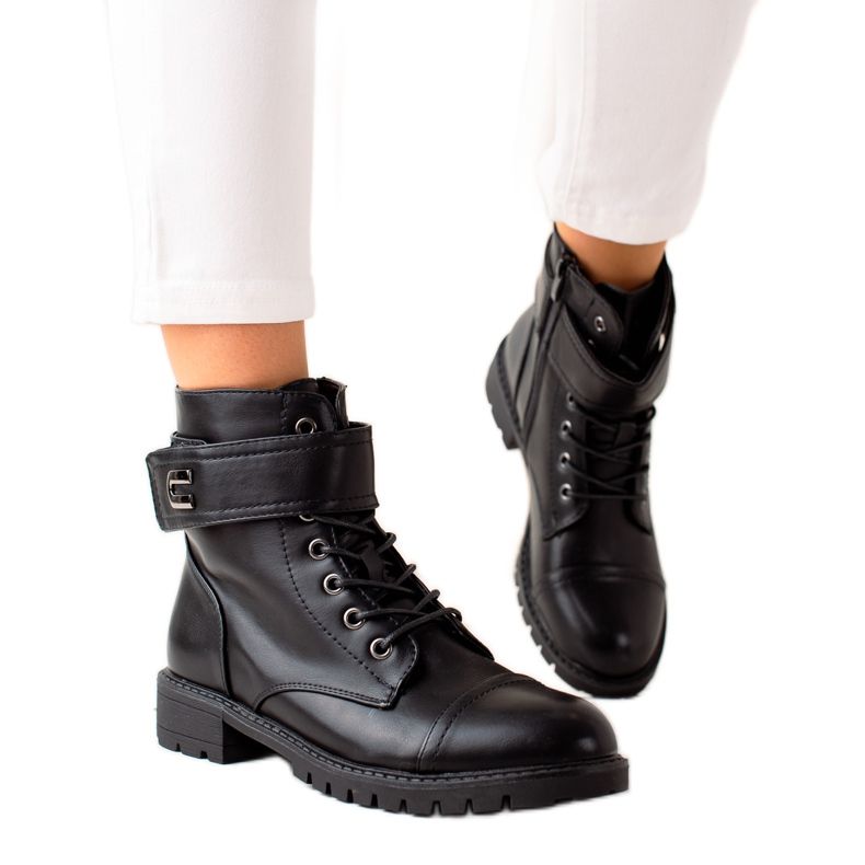 Cink Me Klasické šněrovací boty černá