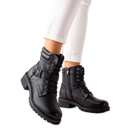 Anesia Paris Černí dělníci se sponou černý