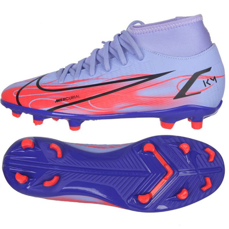 Kopačky Nike Mercurial Superfly 8 Club Km Mg M DB2856 506 růžová, fialová fialový