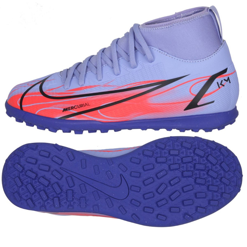 Kopačky Nike Mercurial Superfly 8 Club Km Tf Jr DB0934 506 vícebarevný fialový