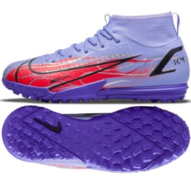 Kopačky Nike Mercurial Superfly 8 Academy Km Tf Jr DB0935 506 vícebarevný fialový