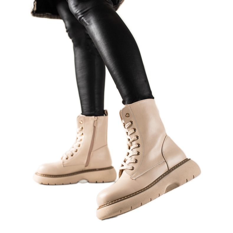 TRENDI Béžové tašky na platformě béžový