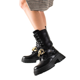 Seastar Vysoké boty, traperská móda černý