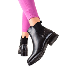 TRENDI Boty se zipem černý