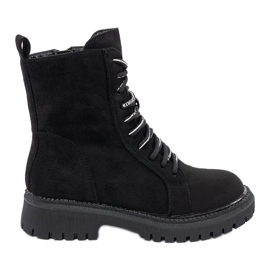 TRENDI Šněrovací pracovníci černý