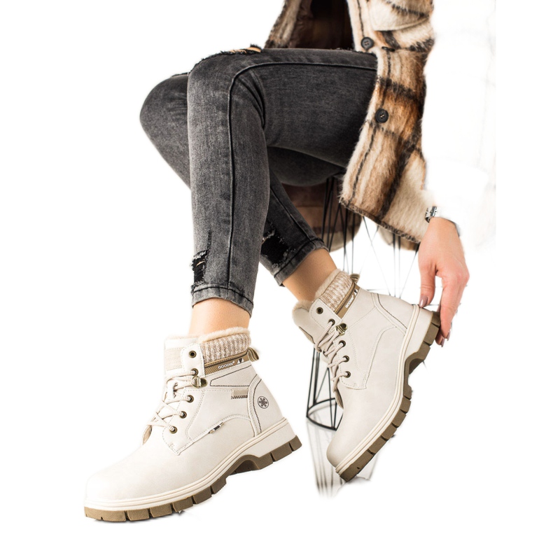 Goodin Pohodlné sportovní trapery béžový