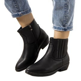 Černé teplé kovbojské boty Jolicoeur černá