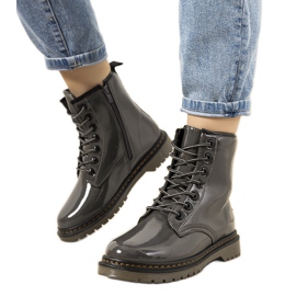 Grafitové teplé dámské kozačky značky Doiron černá Grafitové teplé dámské kozačky značky Doiron černá