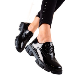 Filippo Černé kožené boty černý