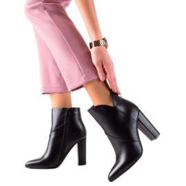 Seastar Kozačky na vysokém podpatku černá