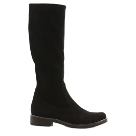 Caprice Black Stretch dámské boty 25512-41 044 černý