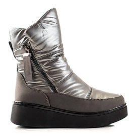 Weide Pohodlné teplé sněhule černý