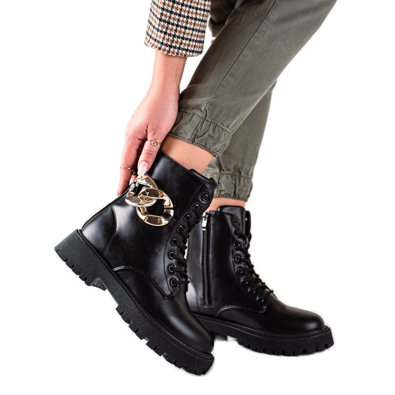 Groto Gogo černé Trappery S Ornamentem černá