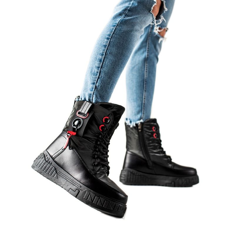 Seastar Teplé Sněhule Na Platformě černá