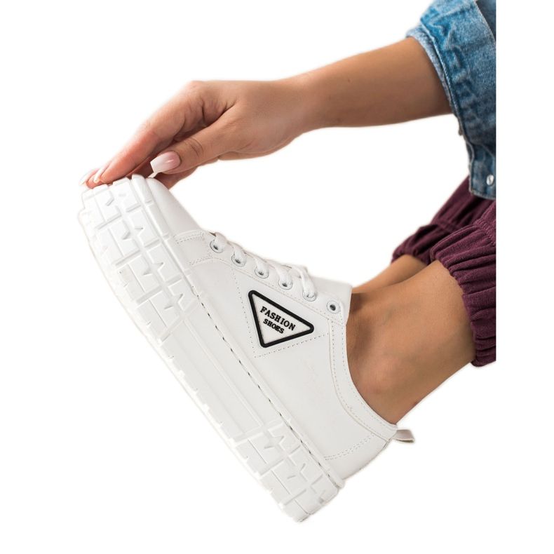 Goodin Tenisky S Eko Kůže Na Platformě bílý