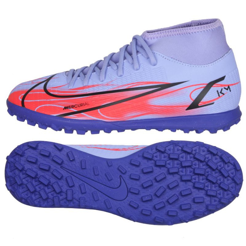 Boty Nike Mercurial Superfly 8 Club Km Tf Jr DB2869-506 červená, fialová fialový