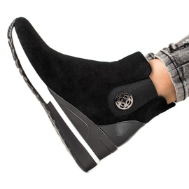 W. Potocki Boty Na Klínu Potocki černý