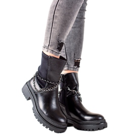 Gogo Izolované tašky s řetězy černý