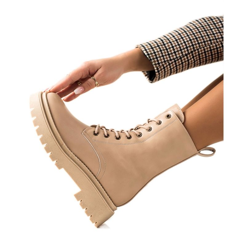 Seastar Klasické Trappery vyrobené z eko kůže béžový Seastar Klasické Trappery vyrobené z eko kůže béžový