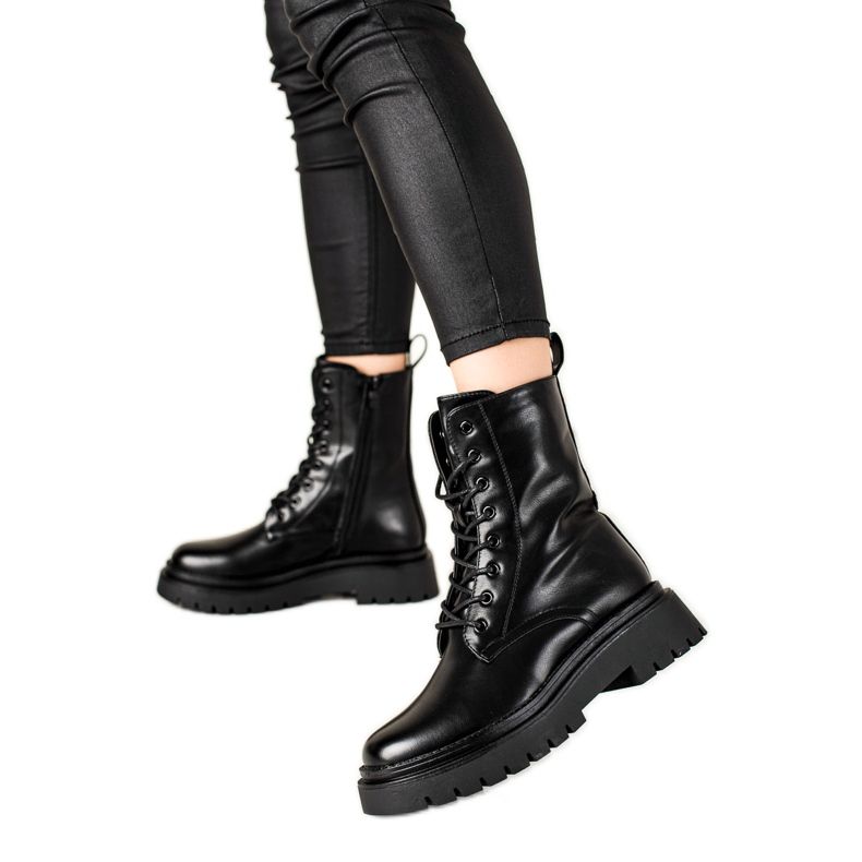 Seastar Klasické Trappery vyrobené z eko kůže černá Seastar Klasické Trappery vyrobené z eko kůže černá