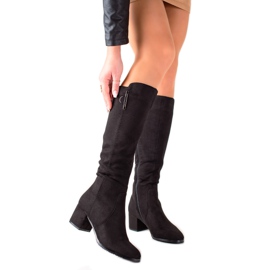 Groto Gogo černé Boty Na Nízkém Sloupu černý