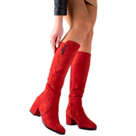 Groto Gogo červené Boty Na Nízkém Sloupu červený