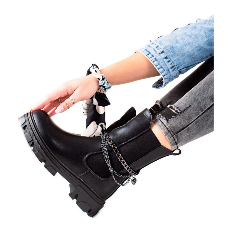 Gogo Vyhřívané vysoké dělníky černá