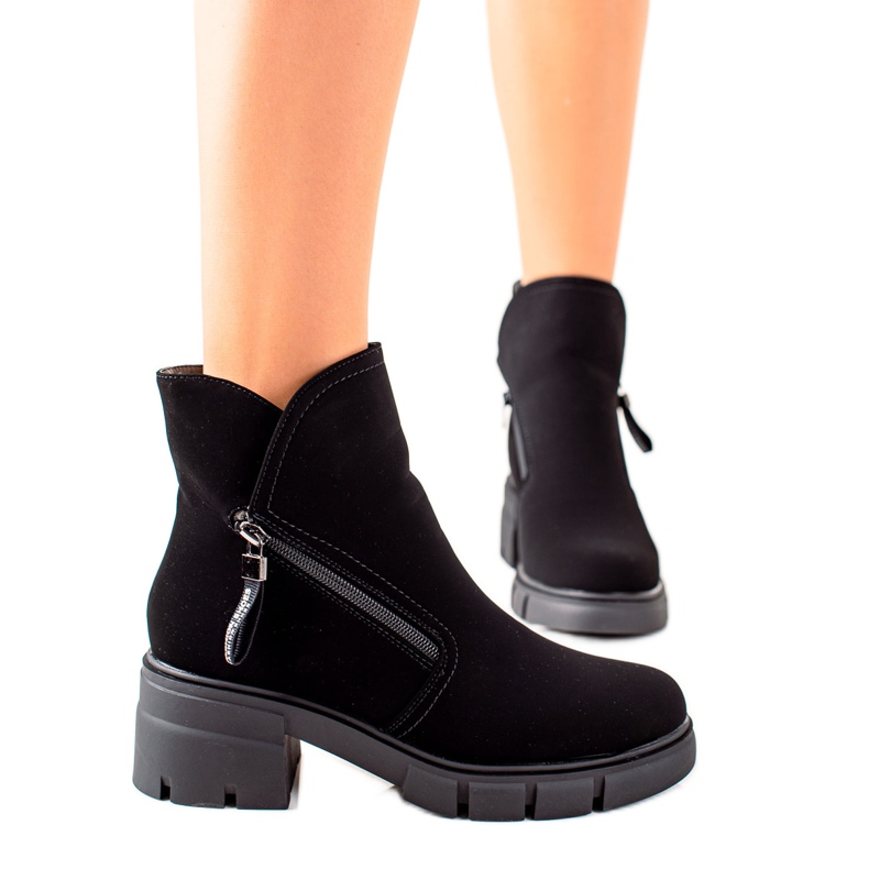 TRENDI Černí Dělníci S Posuvníky černá