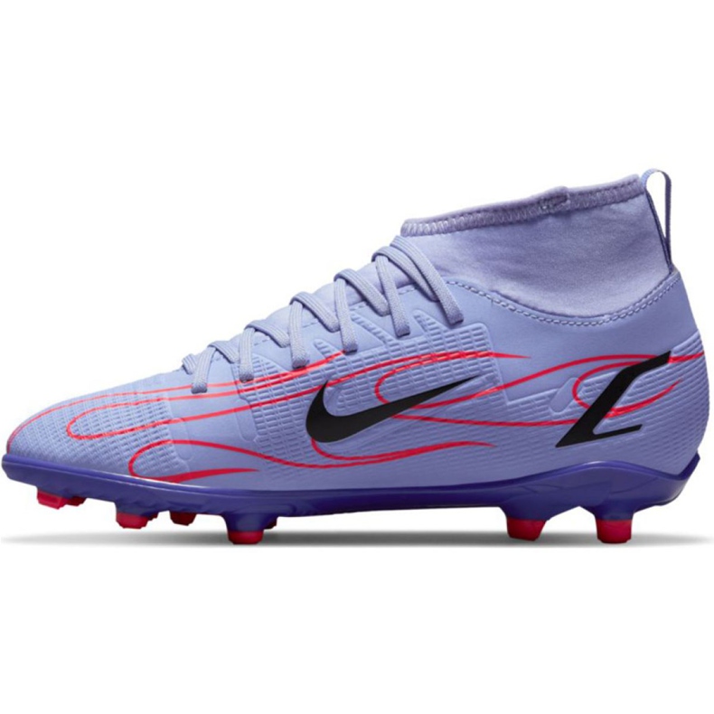 Kopačky Nike Mercurial Superfly 8 Club Km Mg Jr DB0925 506 růžová, fialová fialový