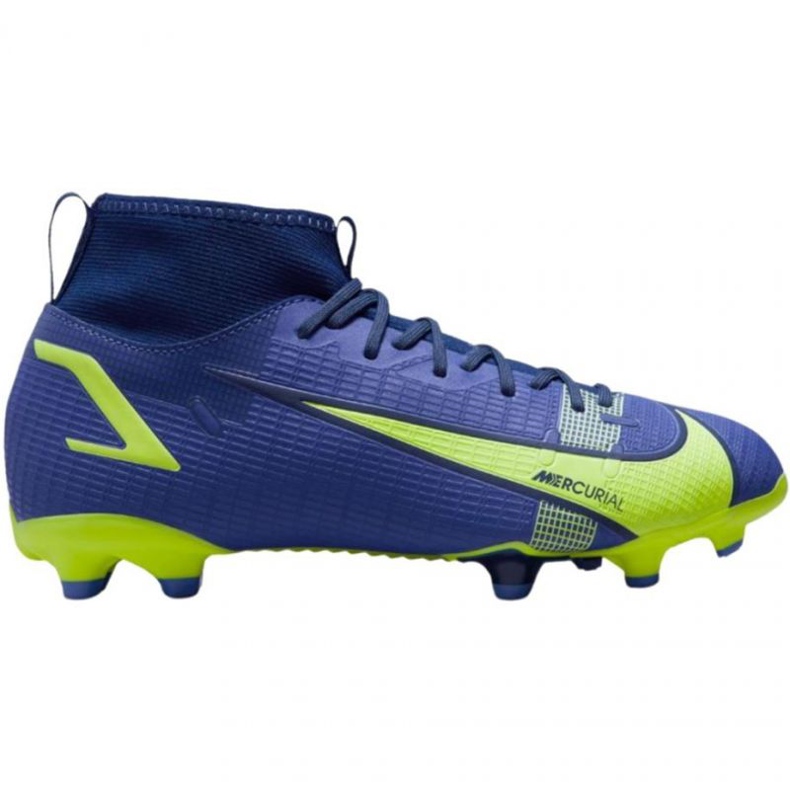 Kopačky Nike Mercurial Superfly 8 Academy FG / MG Jr CV1127 474 královská, zelená modrý