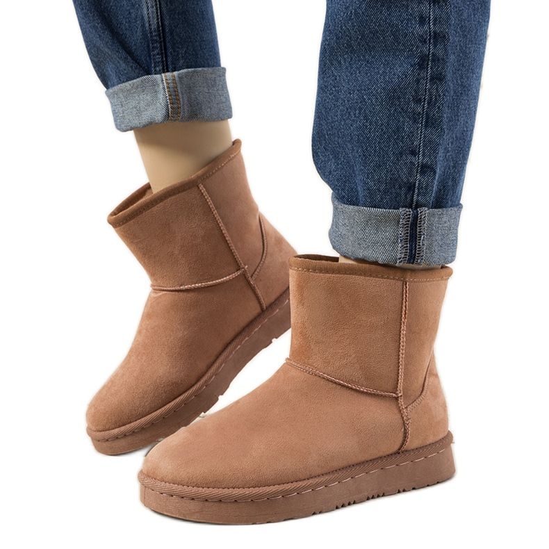 Růžové kožešinové sněhule Lucilla růžový