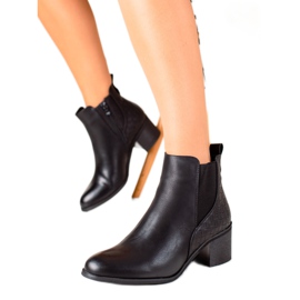 Evento Klasické boty z ekokůže černý