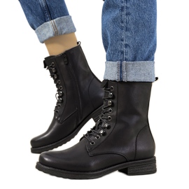 Černé zateplené kozačky od Muro černý