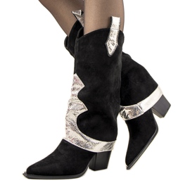 Černé kovbojské boty značky Luciana černý