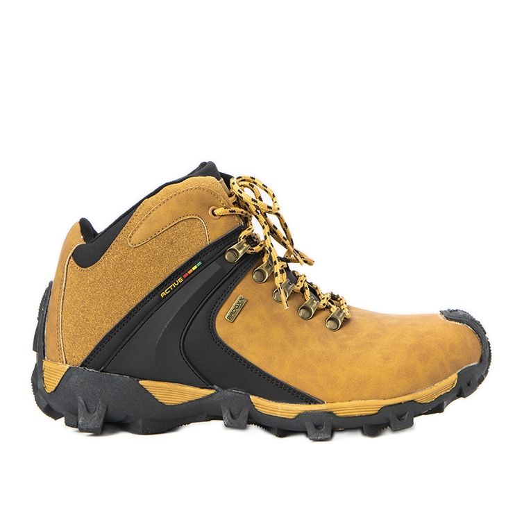 Pánské zateplené velbloudí sportovní boty Barry žlutá