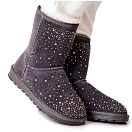 Teplé Mukluki S Jets Grey Mariella stříbrný